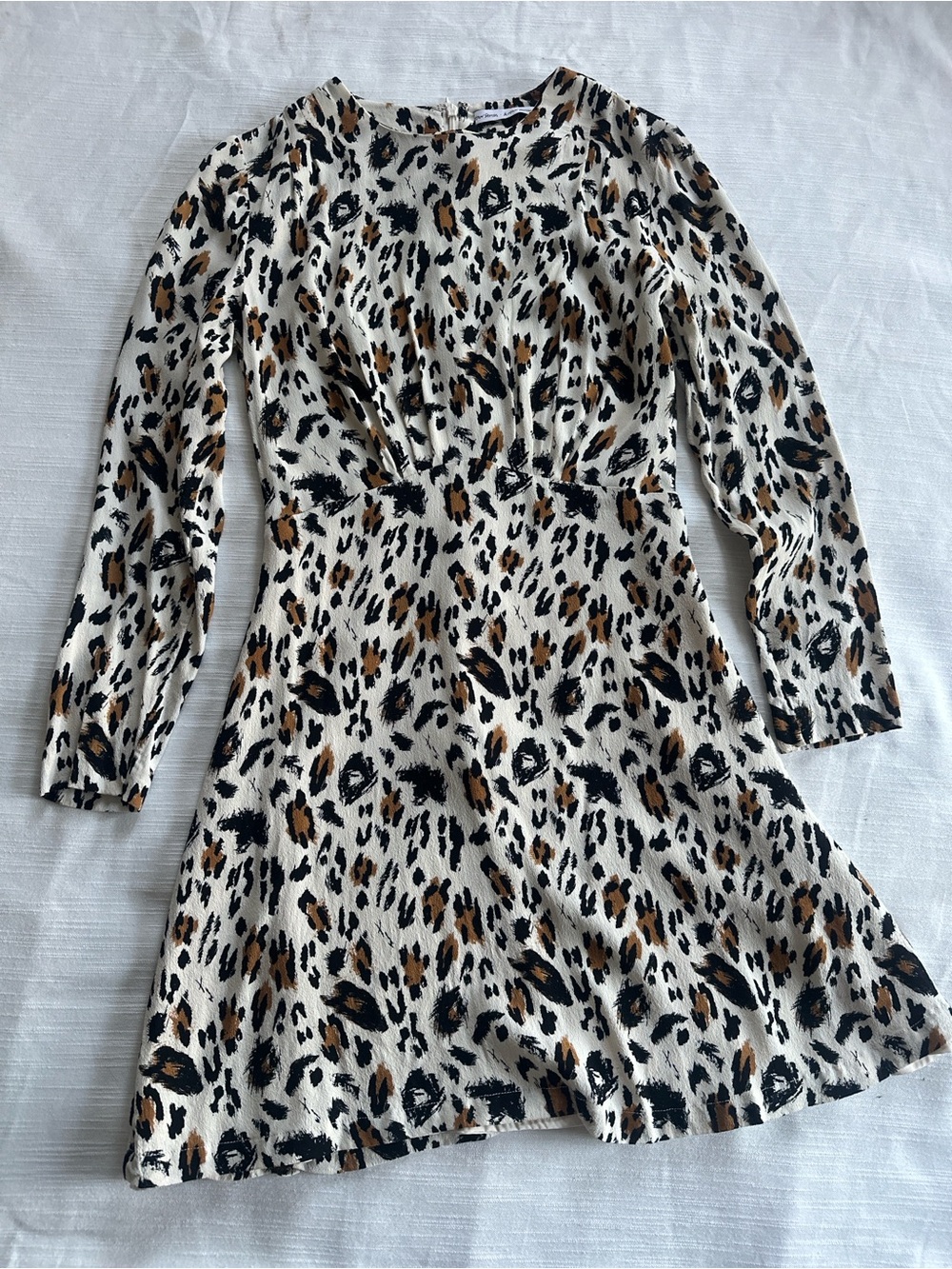 & Other Stories Leopard Print Long Sleeve Mini Dress | 4 NWOT